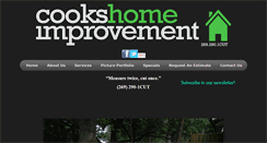 Desktop Screenshot of cookshomeimprovement.com