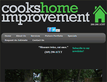 Tablet Screenshot of cookshomeimprovement.com